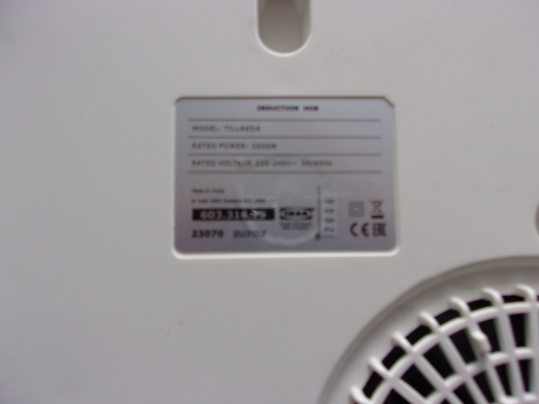 Schilder: Plaque induction. – Gebraucht aus Preverenges von Caravane 1