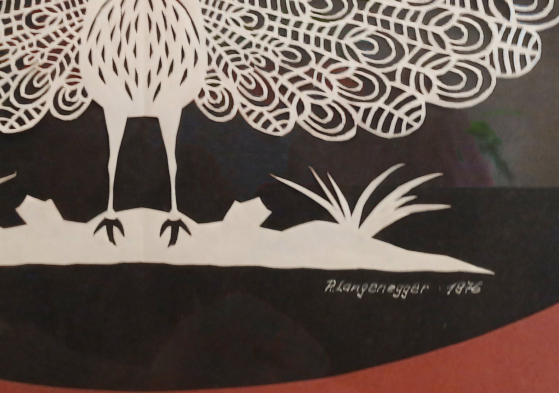 Grafica & Litografie: Scherenschnitt orig. R. Langenegger 1976 – Usato da Zürich venduto da Mr.Dachboden 2