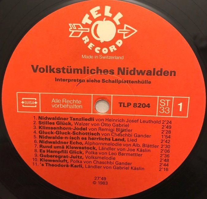 Dischi in vinile: Volkstümliches Nidwalden (LP) – Usato da Grüningen venduto da azulmarron 5