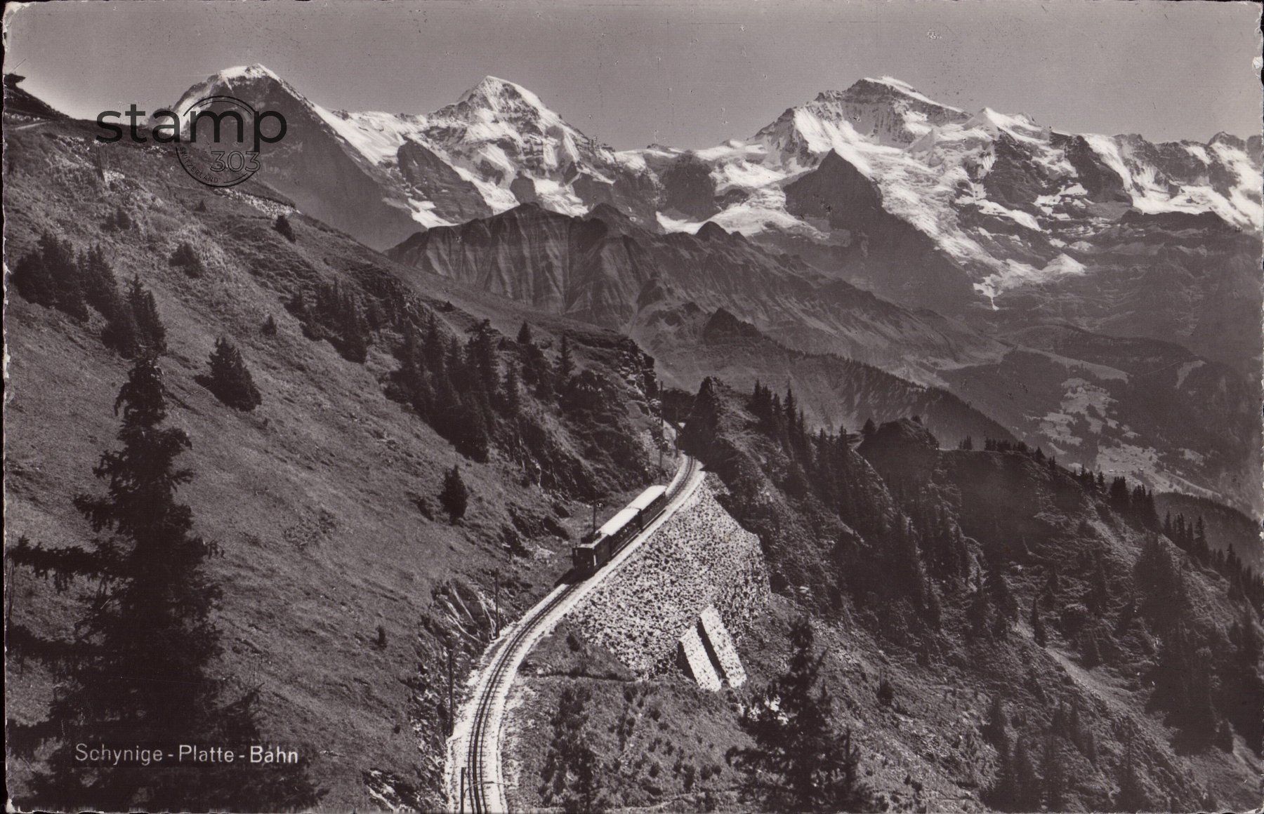Cartoline postali: 1961 AK Schynige Platte Bahn – Usato da Eggersriet venduto da stamp303