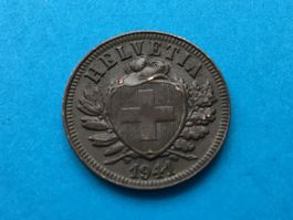 2 Rappen 1941 VZ ungereinigt