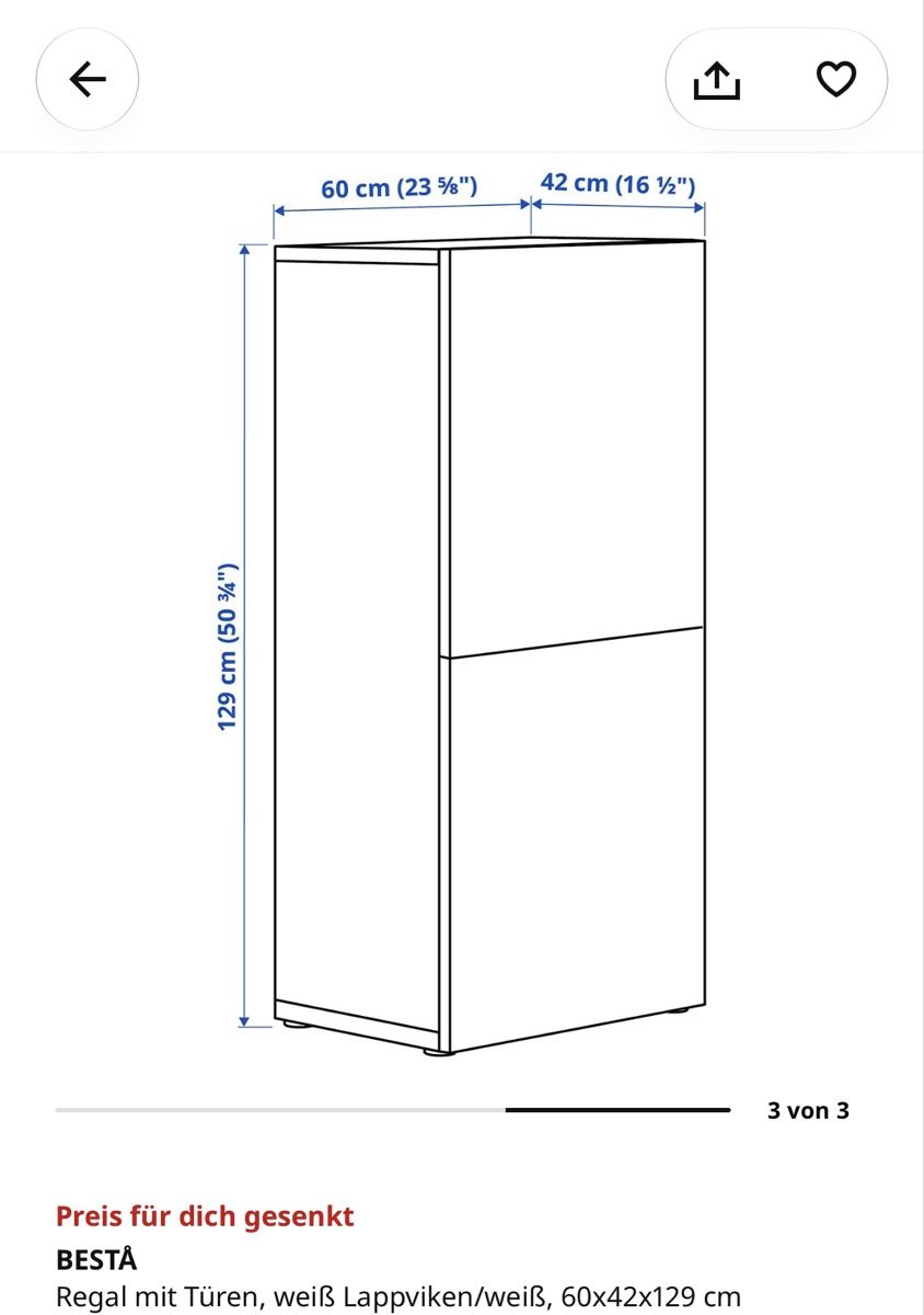 Cassettiere: Ikea Besta weiss – Usato da Pfäffikon ZH venduto da narteq 4