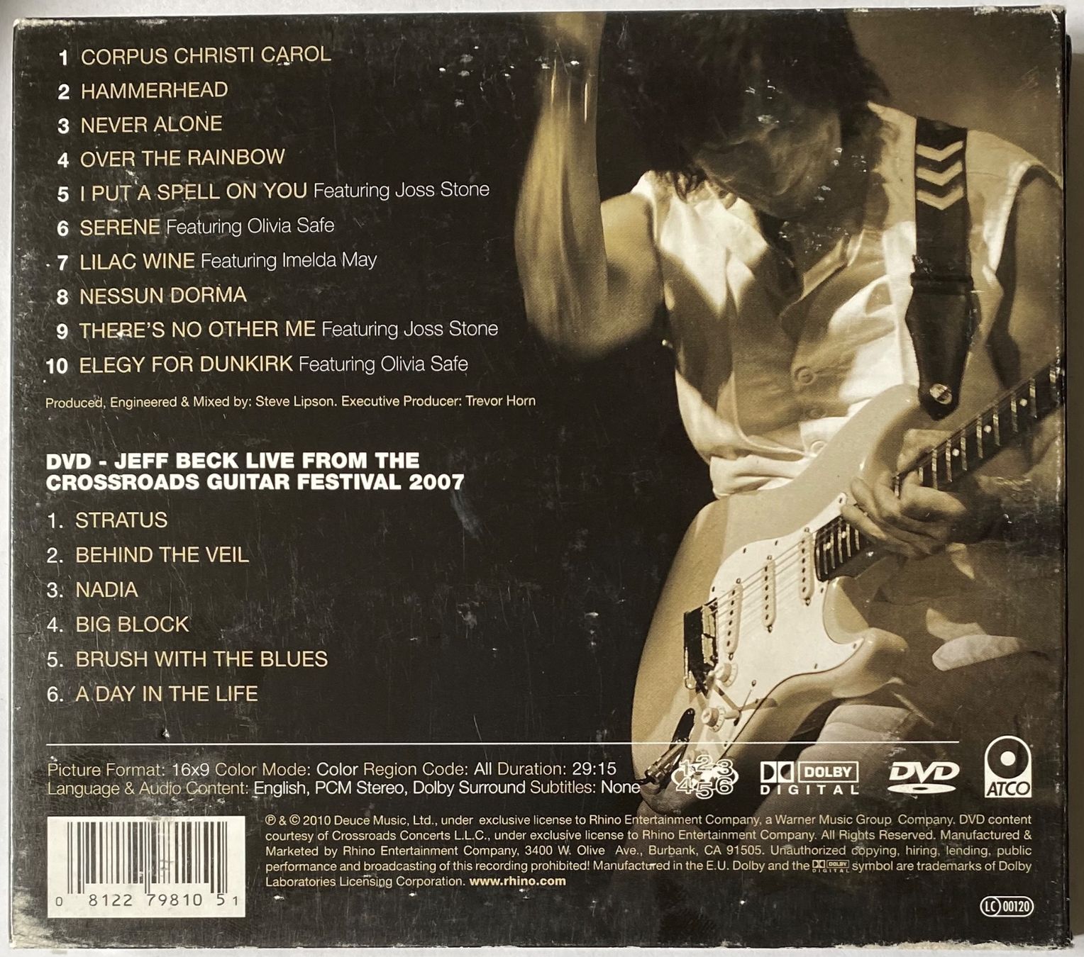 Tutti i DVDs: Jeff Beck - Emotion & Commotion CD + DVD 2010 – Usato da Forch venduto da xtcpiemont 1