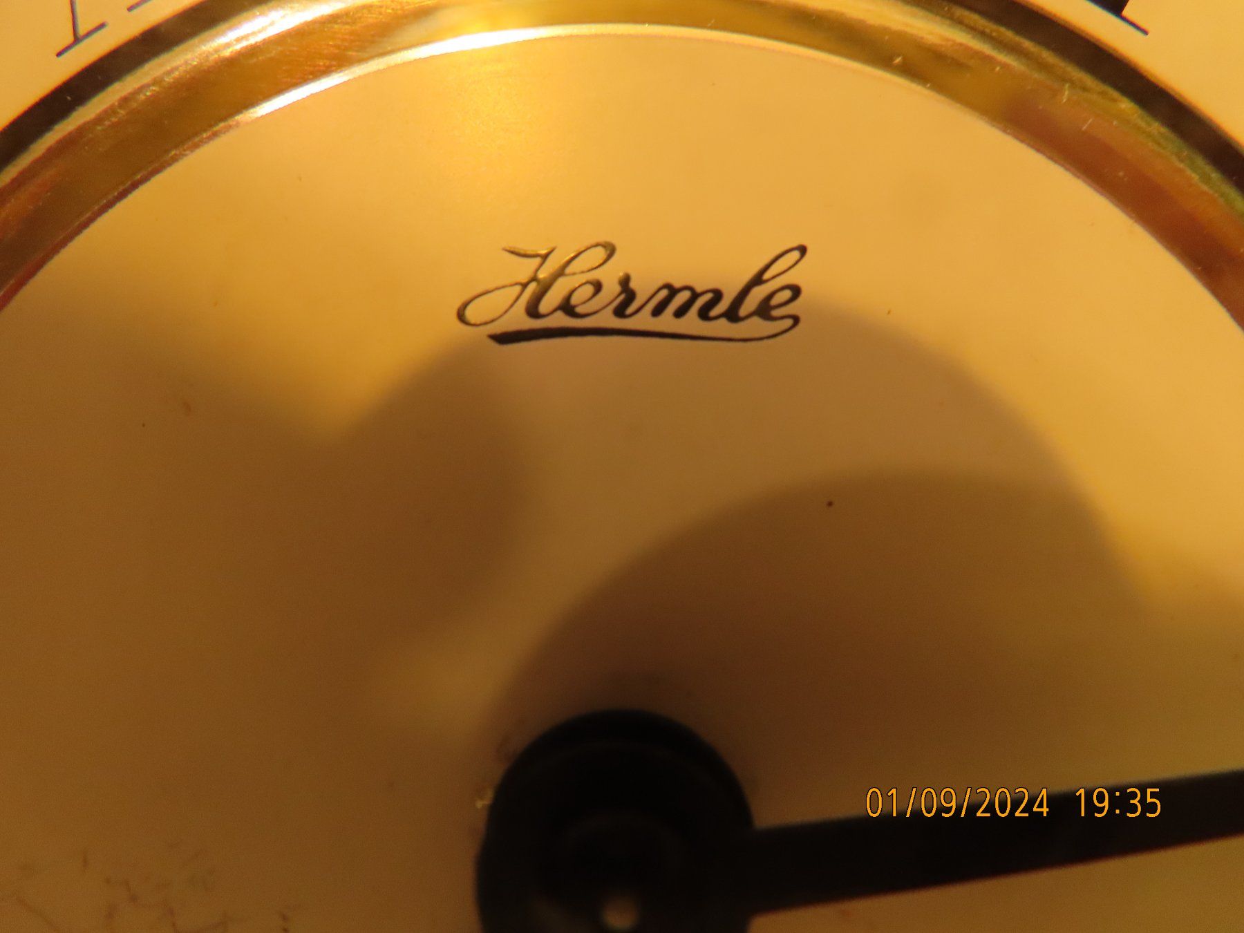 Antike Pendule, Eichenholz, Hermele, tief, 15, breit 30 cm, (Gebraucht ...