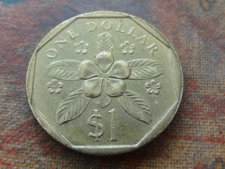 Toutes les monnaies: SINGAPOUR  1  Dollar  1988 – D'occasion à Romanel-sur-Lausanne par Swift13 1