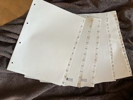 Ordnerregister 5 Stk.