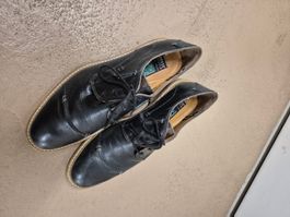 Herren Halbschuhe Fretz, Leder, schwarz, Grösse 44, guter...