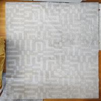 IKEA Fakse Teppich, Beige mit Rechteckmuster, 200 x 250 cm