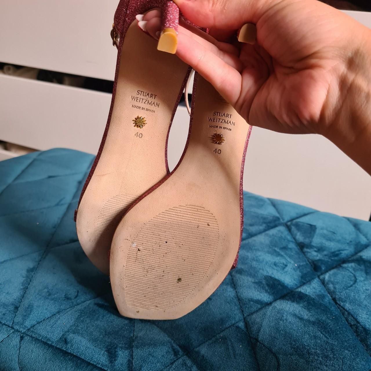 Stuart Weitzman Damenschuhe: Stuart Weitzman Sandalen Pink Glitter Gr 40 – Gebraucht aus Emmen von mak31 6