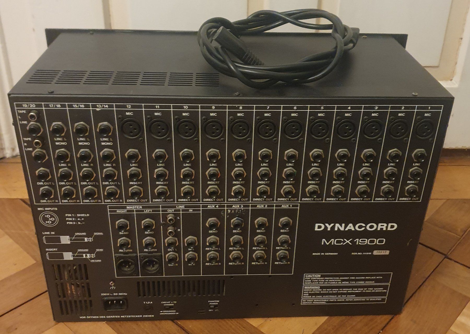 Dynacord Console di mixaggio: DYNACORD MCX 1900 Mixer – Usato da Pfäffikon ZH venduto da edwinstarr1 1