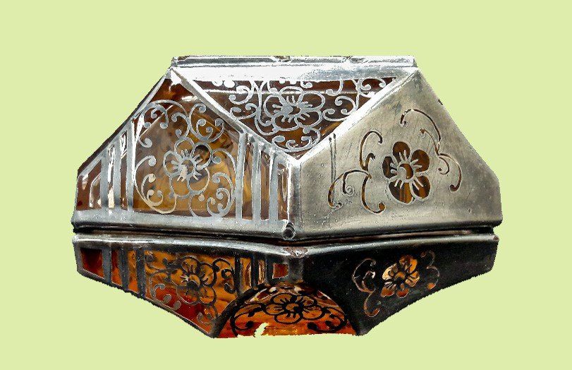 Barattoli: Art Deco Silver Overlay Silberauflage Dose argent boîte – Usato da Tavannes venduto da Brocashop 3