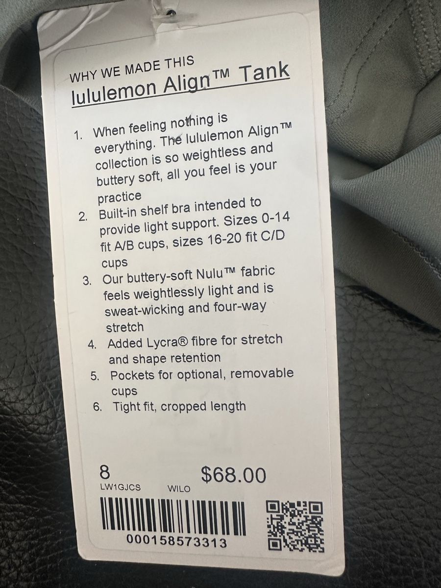 Lululemon Tops: Lululemon Top, Neu Gr.8 – Neu und originalverpackt aus Luzern von Lotti-Karotti 4