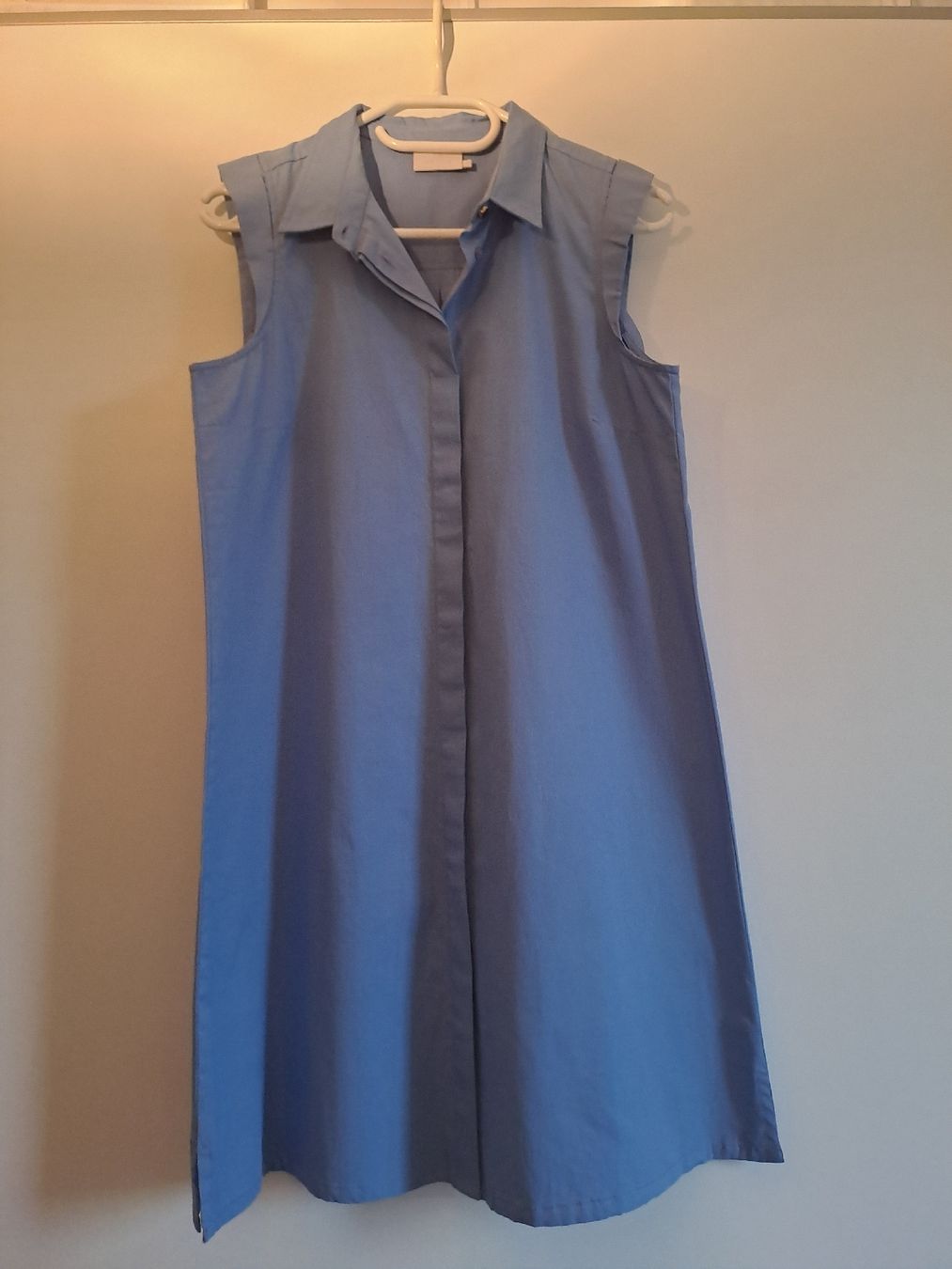 Vestiti: Kaffe Carolina Kleid hellblau Grösse 38 100% Baumwolle – Nuovo e nell'imballaggio originale da Basel venduto da Sevenaa