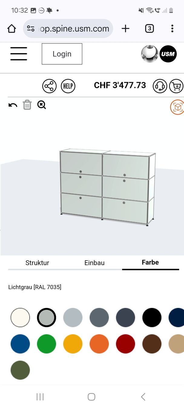 Scaffali: USM Regal Lichtgrau Top Zustand Preis VB – Usato da Zürich venduto da LUXUS2020 2