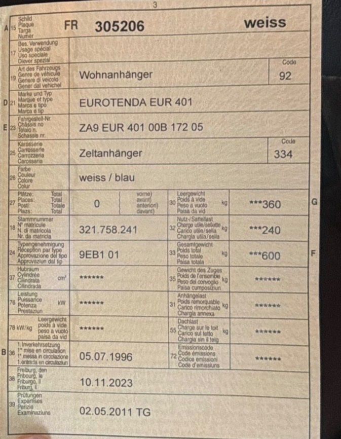 Rimorchi: Anhänger zu verkaufen – Usato da Tentlingen venduto da JasonN02 1
