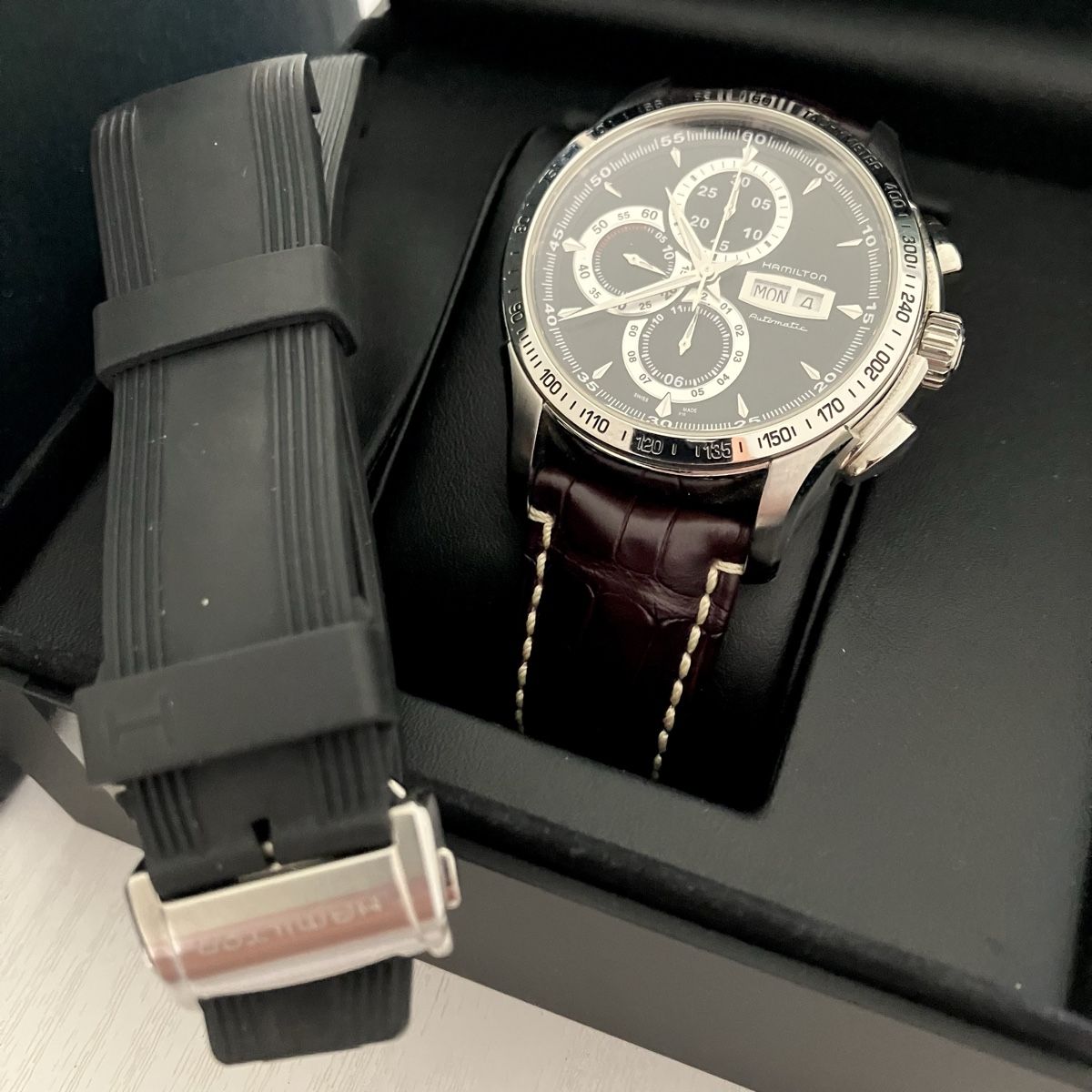 Hamilton Orologi: Hamilton Jazzmaster Lord Hamilton Chronograph Neuwertig – Usato da Wil SG venduto da TimeWorld61 3