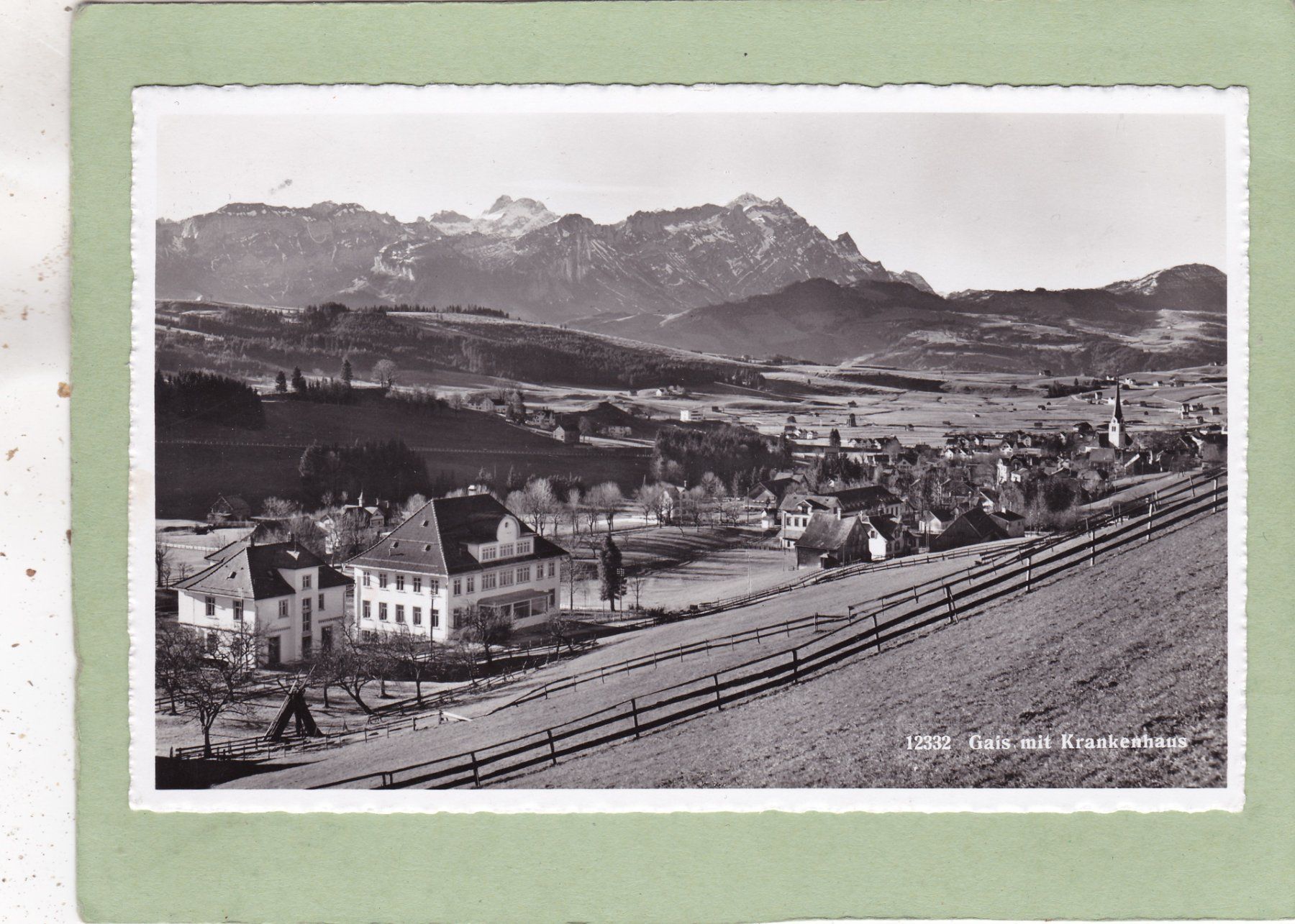 Cartoline postali: Gais mit Krankenhaus 1954 – Usato da Herisau venduto da Lisegrat2008