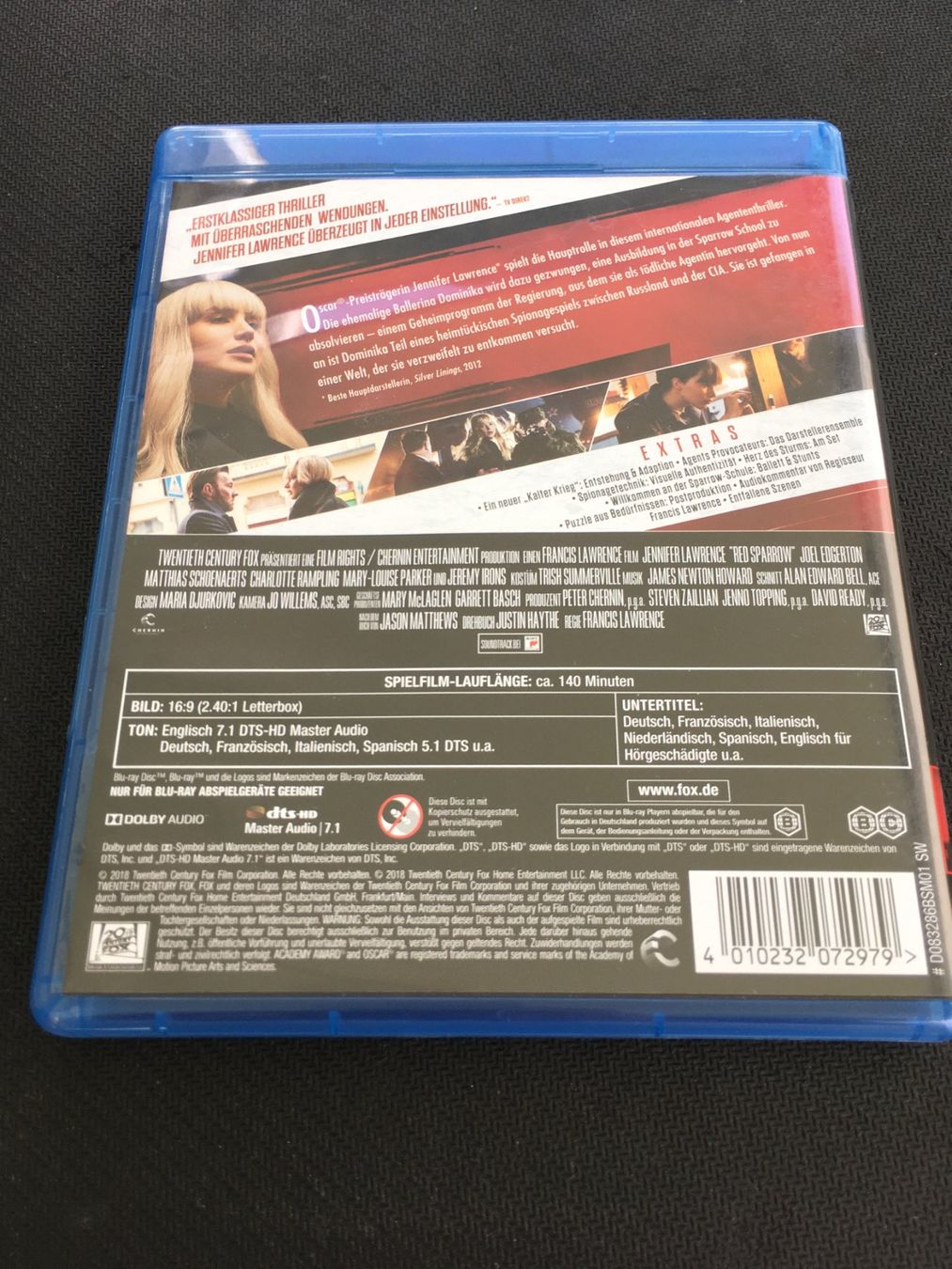 Alle DVDs: Red Sparrow [Blu-ray] – Gebraucht aus St.Gallen von MedienJoe 1