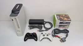 Microsoft Xbox 360, 2 Controller, 10 Spiele