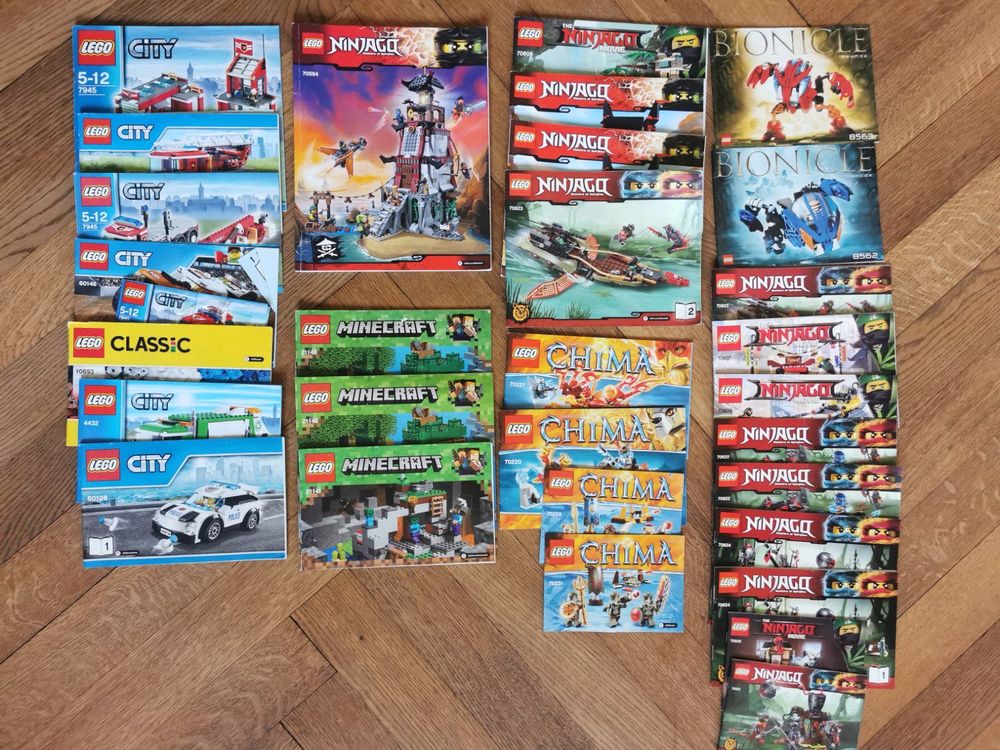 + 30 Lego Anleitungen von Ninjago, Minecraft etc. | Kaufen auf Ricardo