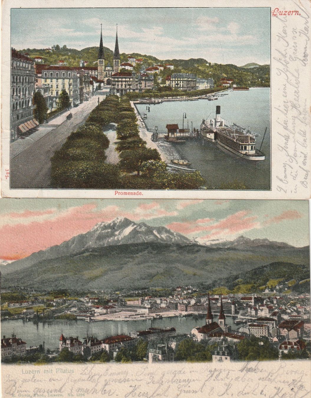 Cartoline postali: 2 Ak Luzern – Usato da Rorschacherberg venduto da fratovi2