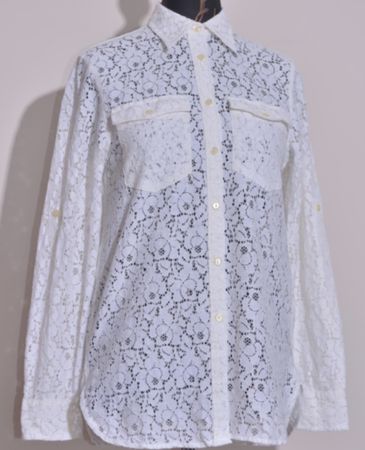 Weisse Spitzenbluse“Denim & Supply” von Ralph Lauren, Gr. XS