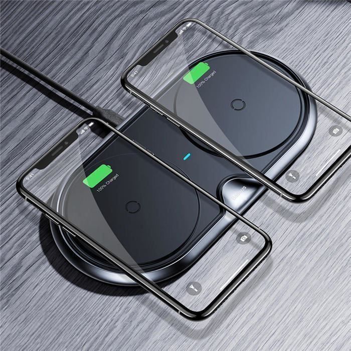 Baseus Ladegeräte: Qi double chargeur induction iphone 15/14/13 pro max – Neu und originalverpackt aus Morges von DigiAC 3