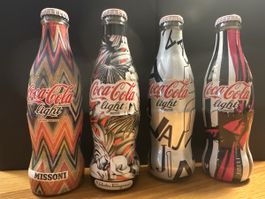 Coca-Cola Light Designer Flaschen 4er-Set limitiert