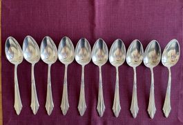 10 Esslöffel Menu Löffel WMF Fächer 90 versilbert