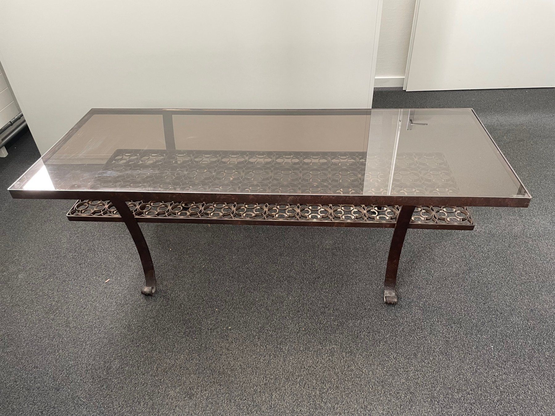Tavoli: Metall Couchtisch mit Glasplatte – Usato da Frenkendorf venduto da pivot02