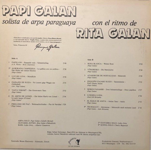 Vinyles: Papi Galan con el ritmo de Rita Galan (LP) – D'occasion à Grüningen par azulmarron 1