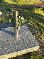 Sonnenschirmständer Granit, Edelstahl