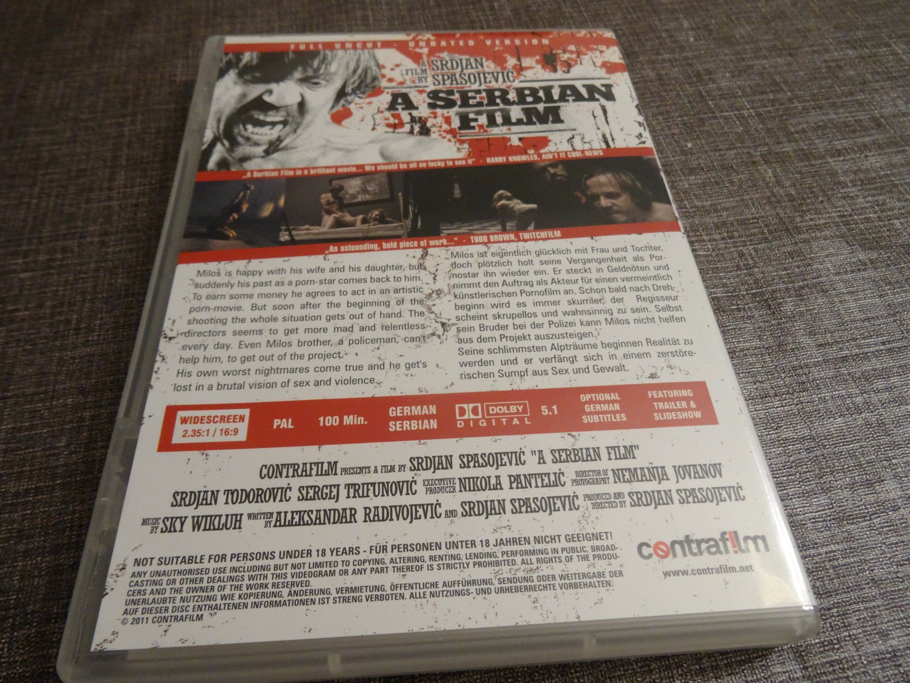 Tous les DVDs: DVD A Serbian Film Uncut Unrated Version – D'occasion à Olten par Disc-Verkauf 4