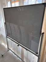 Whiteboard beidseitig/drehbar, fahrbar mit Ständer 120x96cm