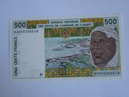 Mali 500 Francs 2003, P-410Dn, UNC