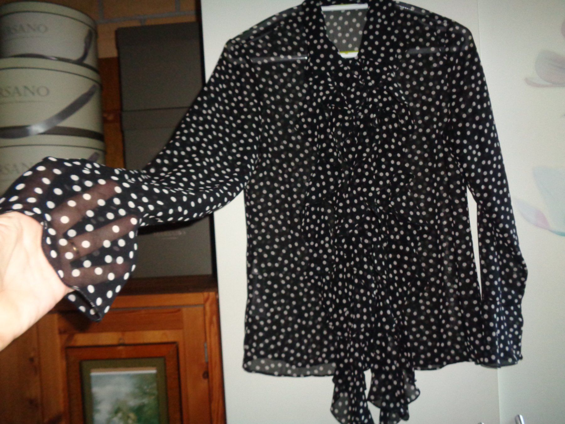 Camicette: *** Hübsche leichte Punkte Bluse *** / Details vorne – Usato da Othmarsingen venduto da Leuchtturmlady 1
