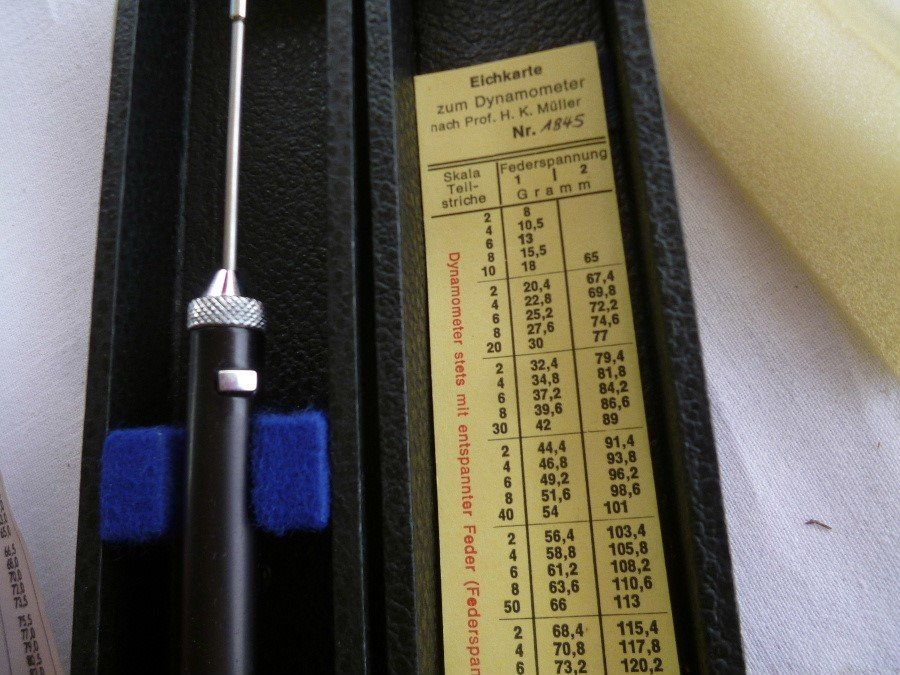 Attrezzature mediche: Eichkarte Carl Zeis Jena Ophtholmo Dynamometer H.K.Muller – Usato da Luzern venduto da antikdesign2552 3