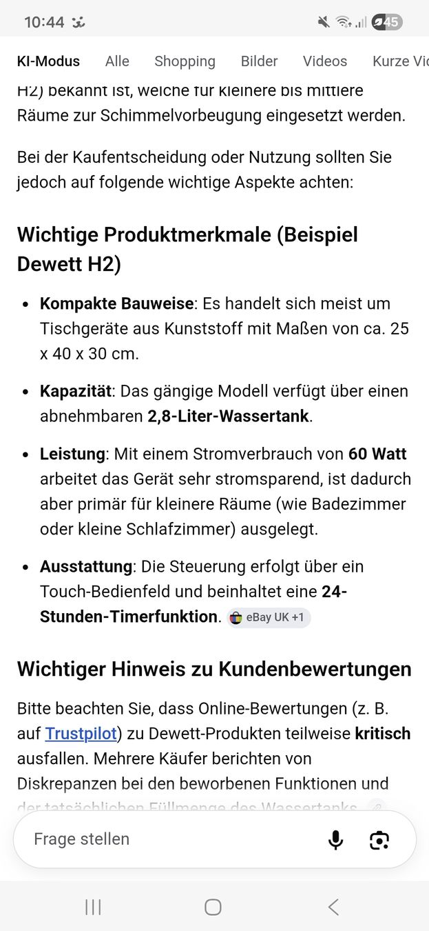 Déshumidificateurs: Luftentfeuchter DEWETT neuwertig – D'occasion à Stein AG par MARILiii89 5