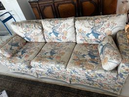 Sitzgarnitur 3er Sofa + 2 Sessel - Kranich Chinoiserie - Top