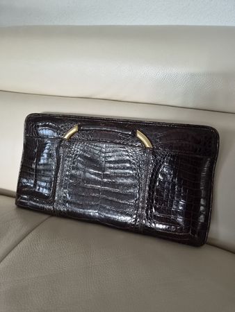 Damenhandtasche Krokodilleder