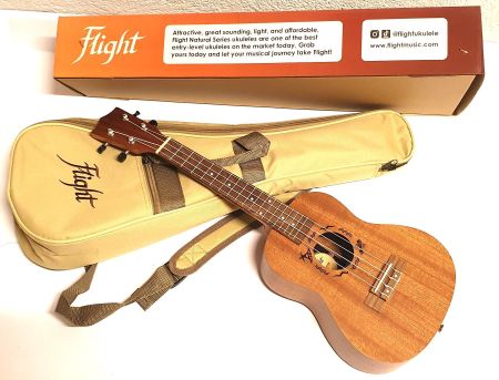 Concert-Ukulele FLIGHT  mit Etui NEUHEIT