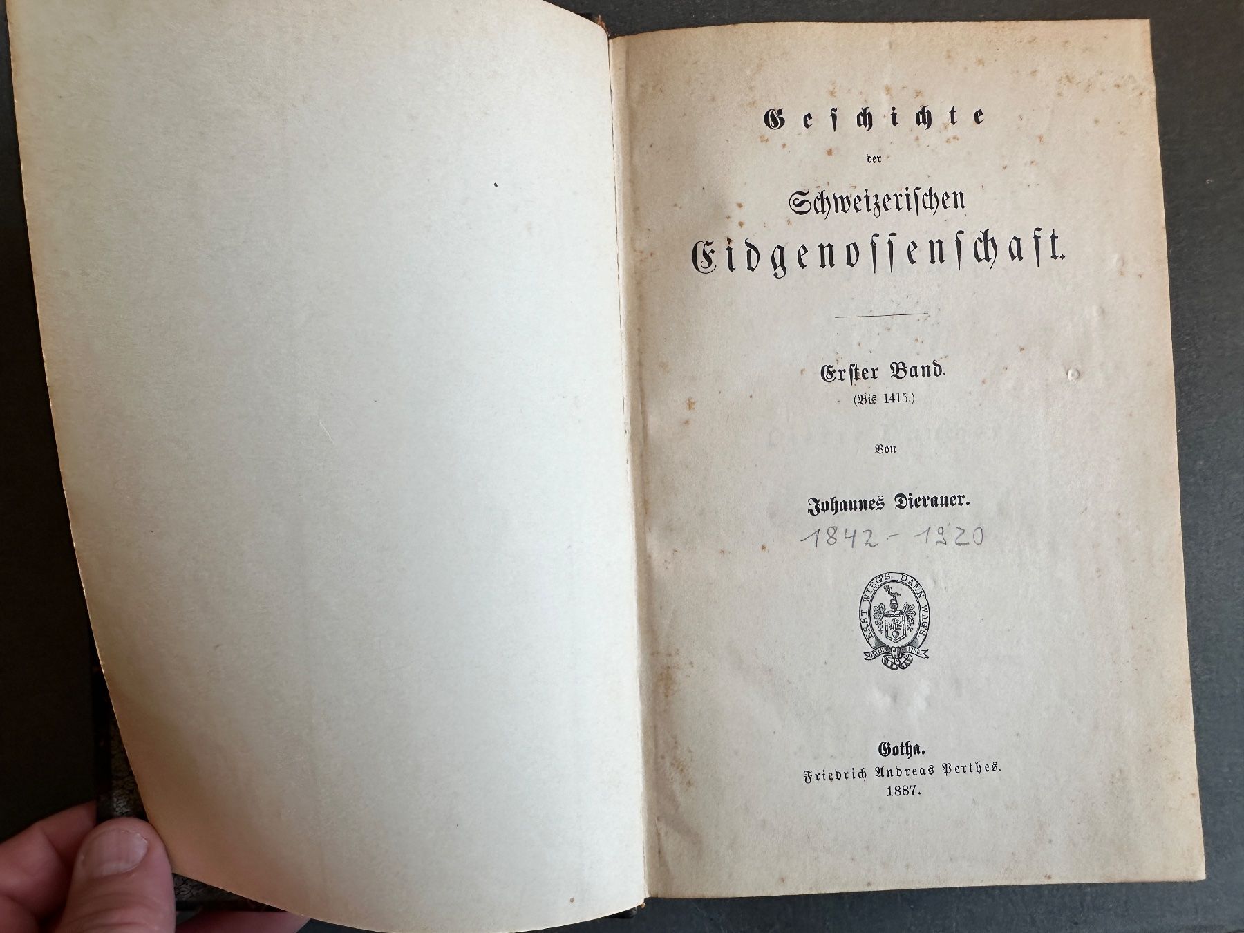 Libri: J. Dierauer: Geschichte d. Schweizerischen Eidgenossenschaft – Usato da Zürich venduto da allp 3