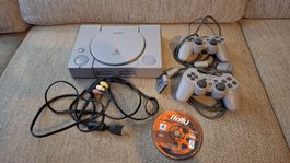 🔥 ENCHERE 1fr🔥 Console Sony PlayStation PS1 + 2 manettes