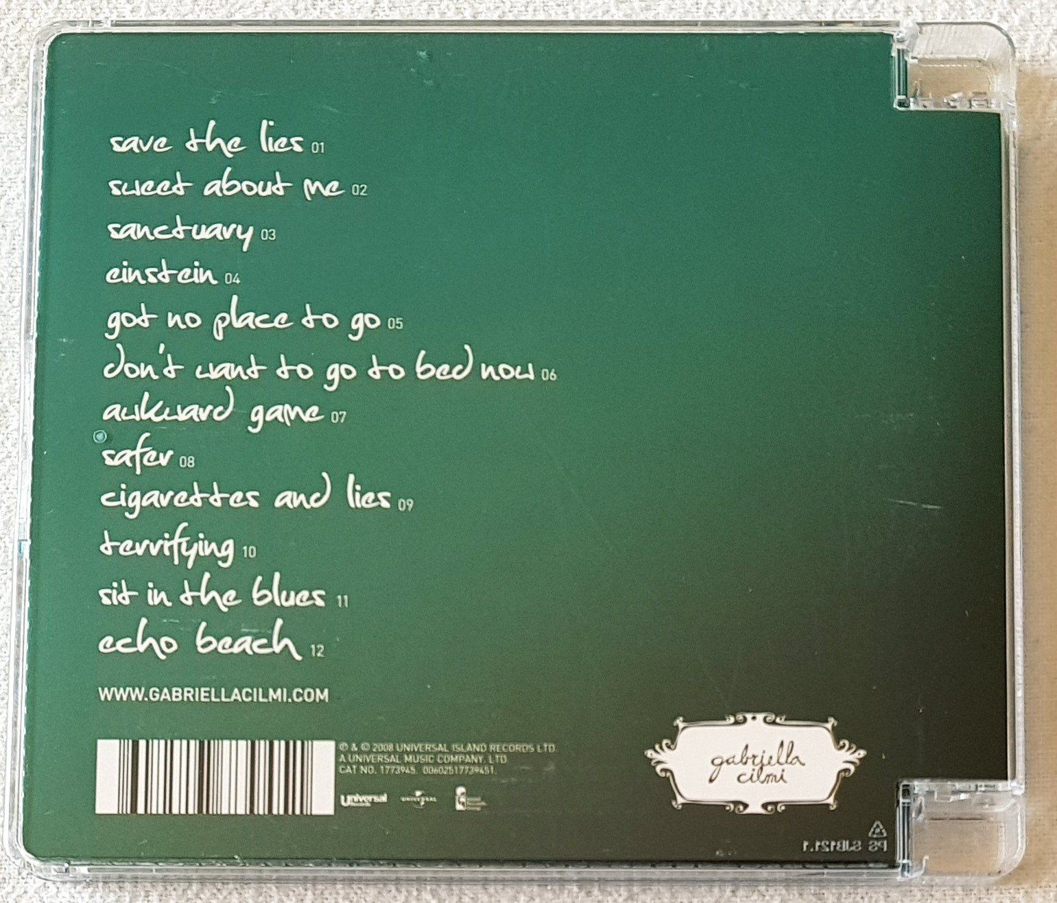 CD: Gabriella Cilmi - Lessons To Be Learned - 2008 - First Pres – Usato da Uster venduto da Zardodel 1