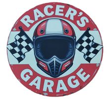 RACER'S GARAGE - Blechschild  (neu/OVP)