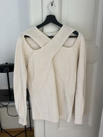 Pull COS croisé crème 