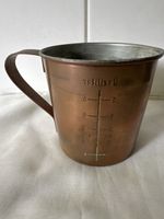 Alter Messbecherecher 1 Liter Kupfer, Vintage Deko Küch