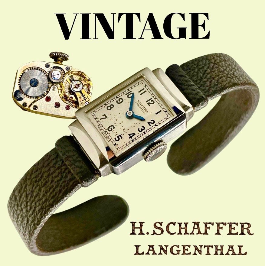 Orologi: Schäffer Swiss Vintage Uhr – Usato da lyss venduto da Uhrenparadies