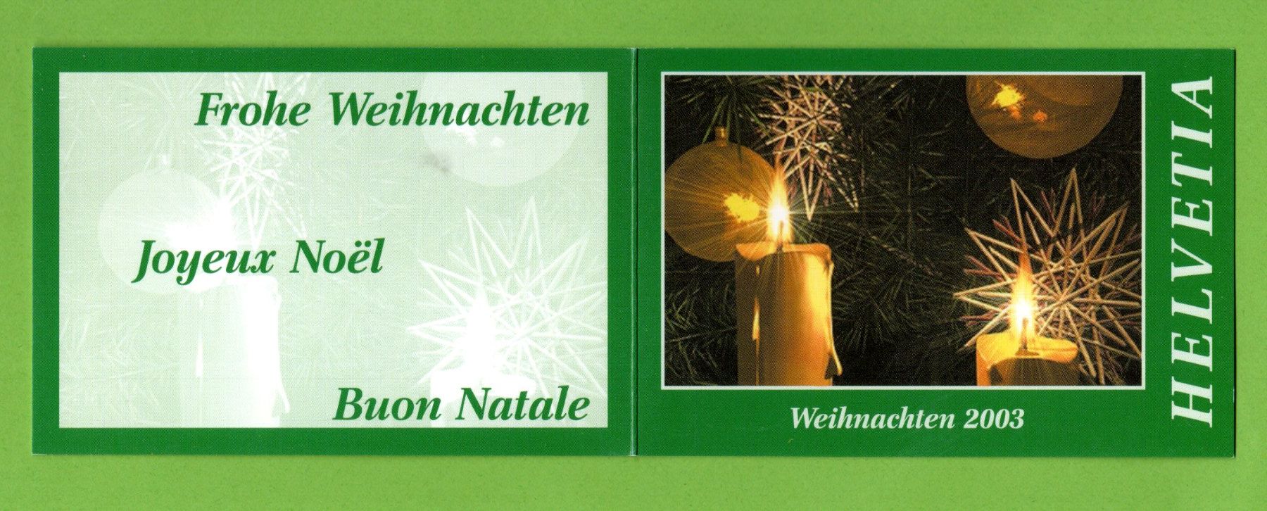 Tutti i francobolli: 2003 Markenheft Weihnachten siehe Bilder – Usato da Stein am Rhein venduto da Huehnerhund 2