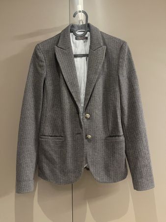 Esprit Blazer Grau Nadelstreifen Optik, Gr. 34/S